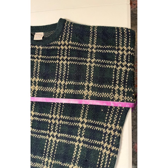 VTG Windridge Plaid Crew Neck Long Sleeve Sweater XXL Holiday Knit Pullover - Picture 5 of 6